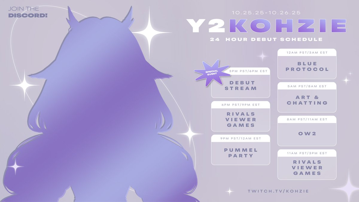 💿 24 HOUR Y2KOHZIE DEBUT SCHEDULE! 💿 

i've been planning this for over a year, and i'm so excited to finally be able to share it with you. we are only one day away from finally debuting #y2kohzie. i'm so excited &amp; nervous. 

i hope to see you there. 🩵