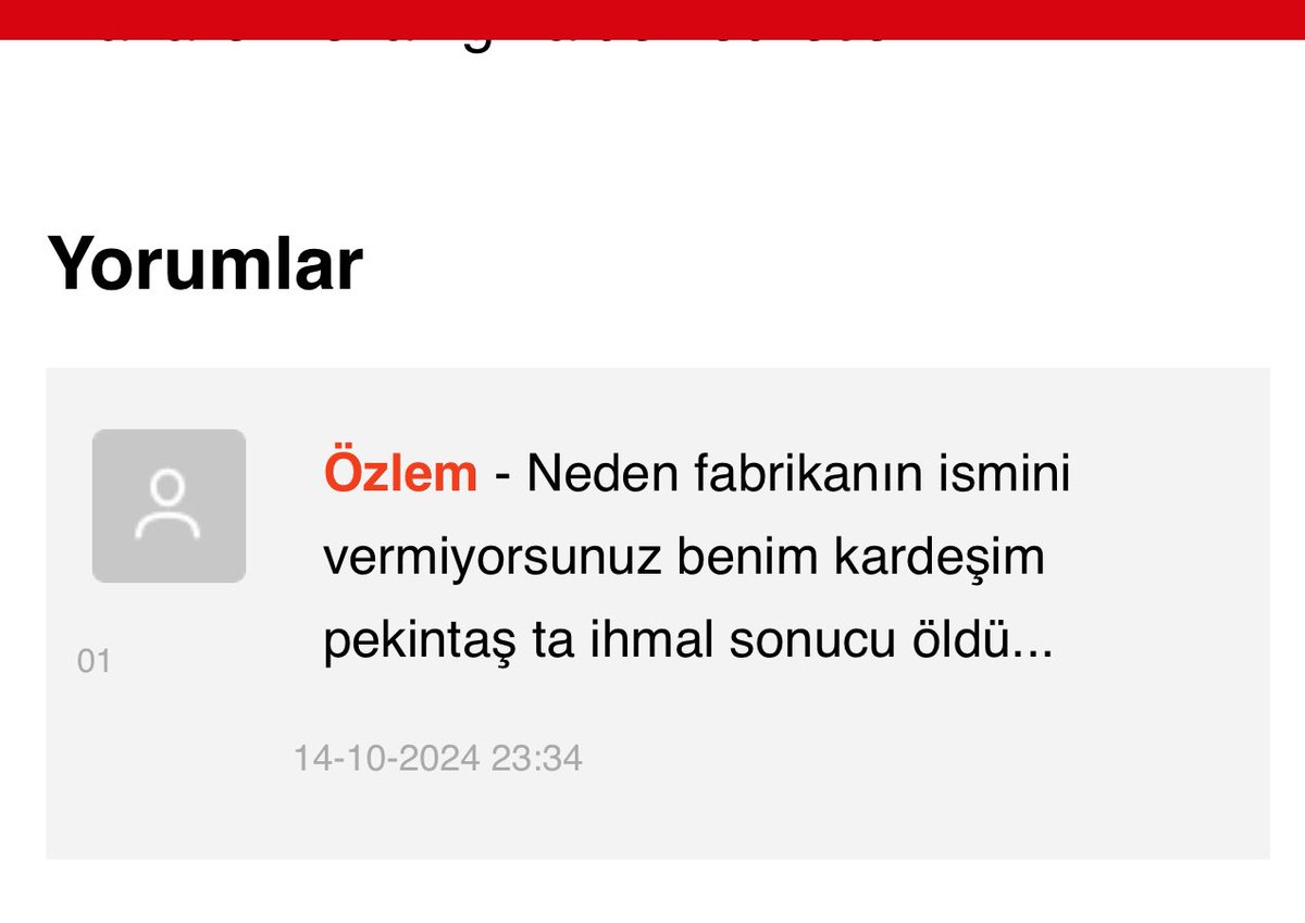 Melis Olcay’ın babasının fabrikasında ihmal sonucu kaybettigimiz Ali