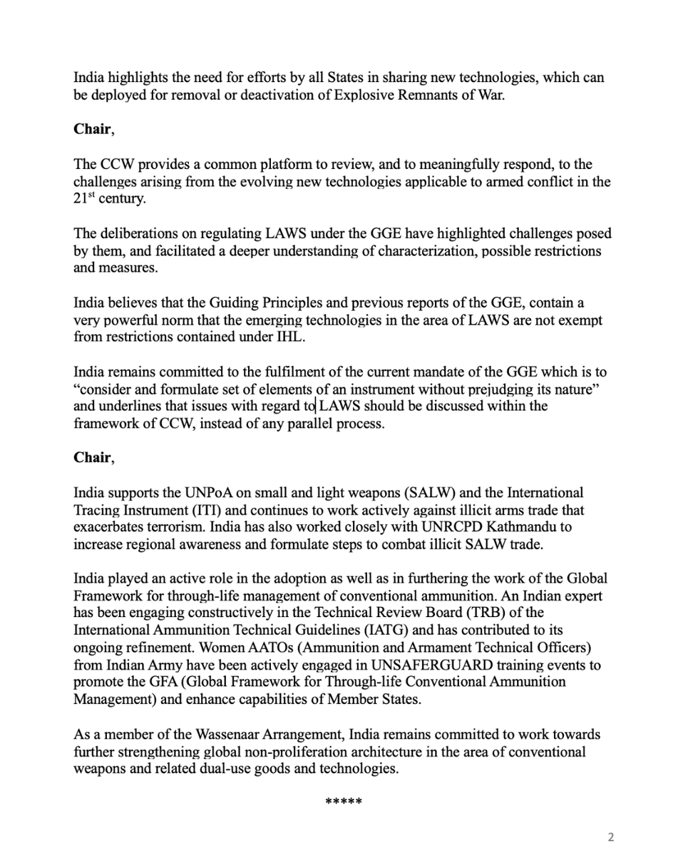 India at Conference on Disarmament, Geneva tweet media