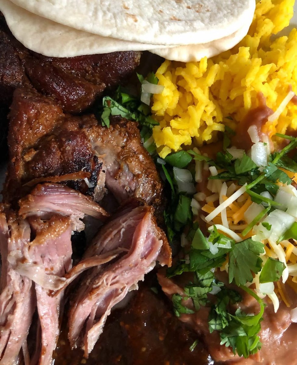 Carnitas, rice, &amp; beans… #posnt #homemade