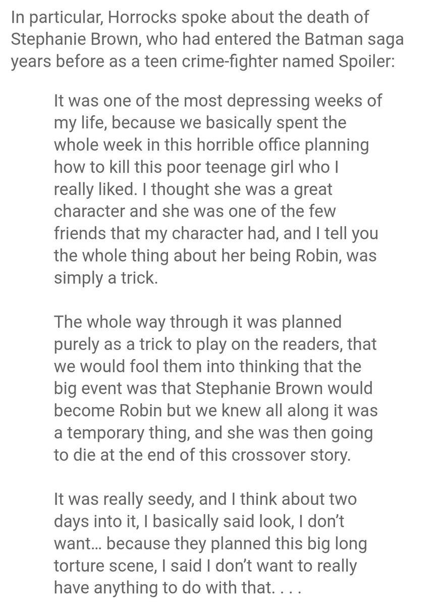 hell is not nearly hot enough for those who decided to kill steph