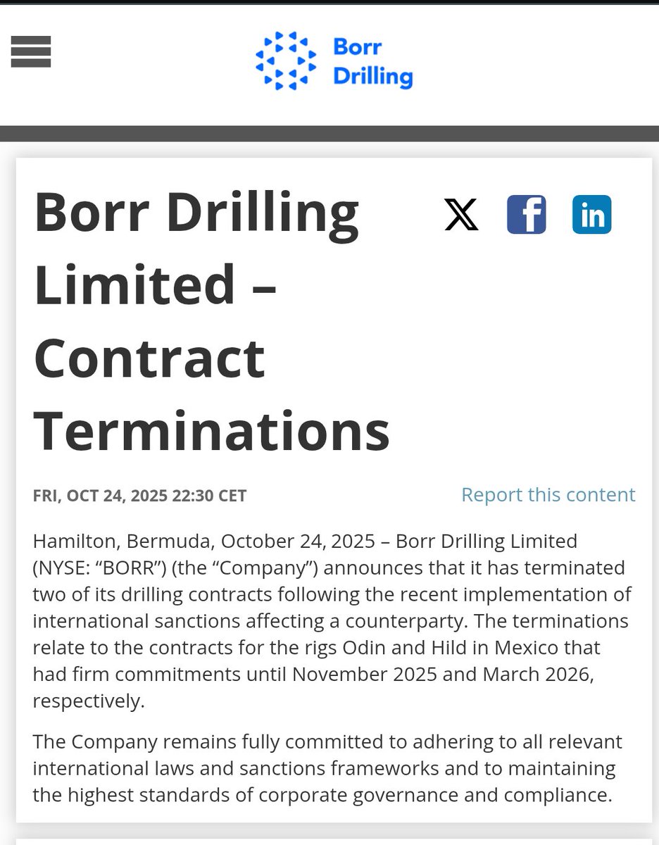 $BORR not the news I wanted to see. Anyone have additional context?