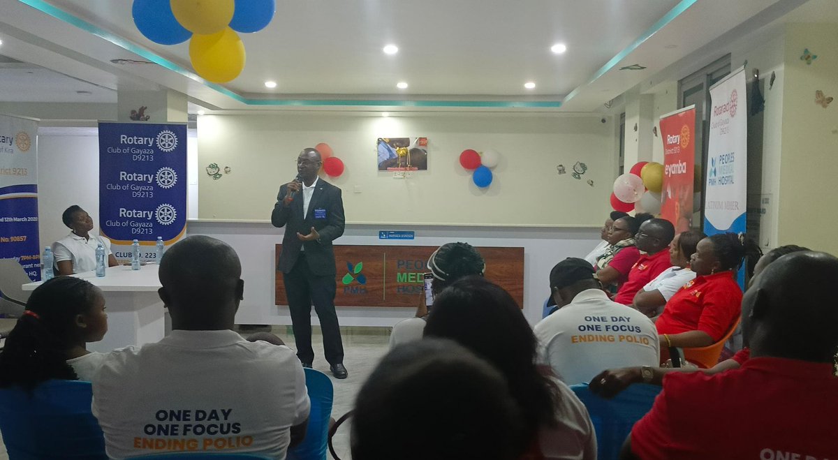 Thank you, my people <a href="/Rotary/">Rotary International</a> Club of Gayaza , People’s Hospital Gayaza, and all for this important event. Donote to save lives. Every drop matters.  #Service aboveself. <a href="/dgrotaryd9213/">DG Geoffrey Martin Kitakule</a> #Rotaryeyamba.