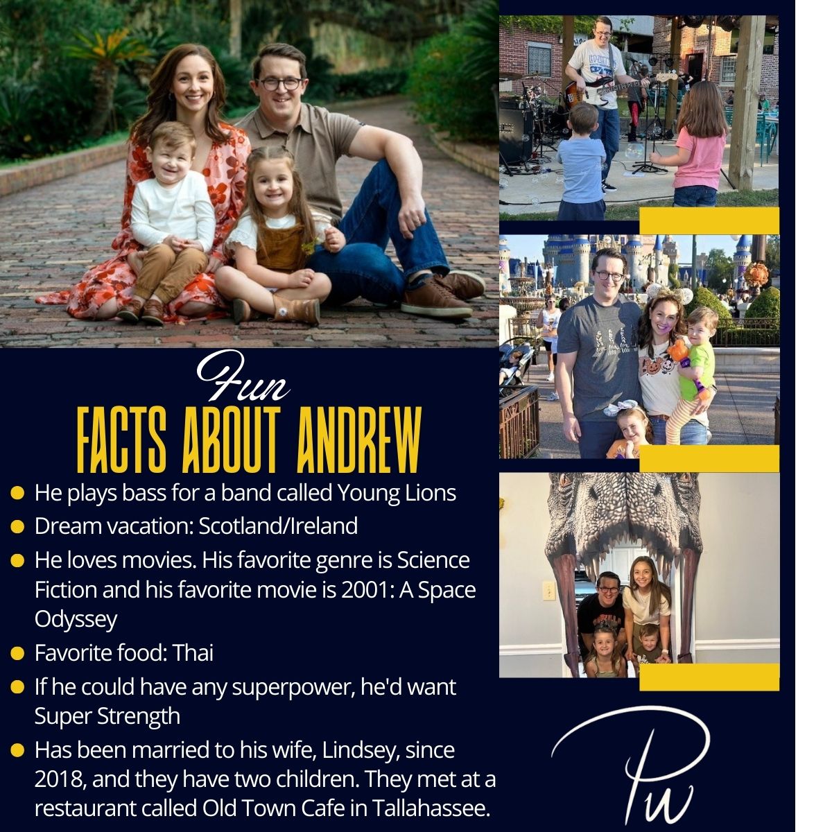 Proper_Wealth's tweet image. Get to know Andrew Martin beyond his role as a Financial Advisor. When he is not guiding clients through their financial plans, he may be playing bass, watching his favorite sci-fi or enjoying Thai food. Learn more with some fun facts below! #ProperWealth #MeetTheTeam #FunFacts