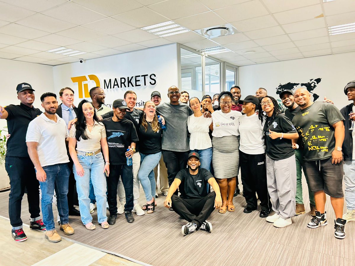 Building the Crypto community on the ground is SA with @TDMarketsX , <a href="/LinumLabs/">Linum Labs</a> , <a href="/africasblock/">Africa's Blockchain Club</a> , <a href="/kotanipay/">Kotani Pay</a> , <a href="/BitMobileTech/">BitMobile Tech</a> , <a href="/binance/">Binance</a> , <a href="/Coreteam_Group/">Coreteam</a> , <a href="/Angeliki_BTC/">Angeliki</a> , <a href="/Pepe_Ordinals/">Pepe Ordinals Maxi</a> .. A great co working office day❤.