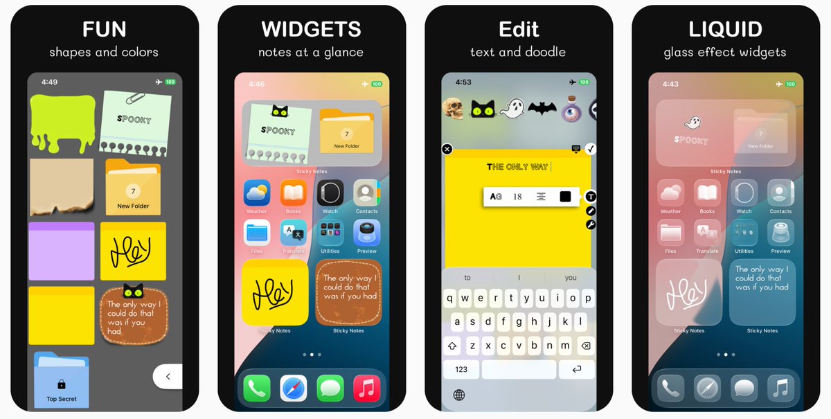 SYMCoding's tweet photo. iOS Legacy Sticky Notes was updated to support Liquid Glass. Download: https://t.co/tzejkNtrXM https://t.co/cLRm5Q24xE