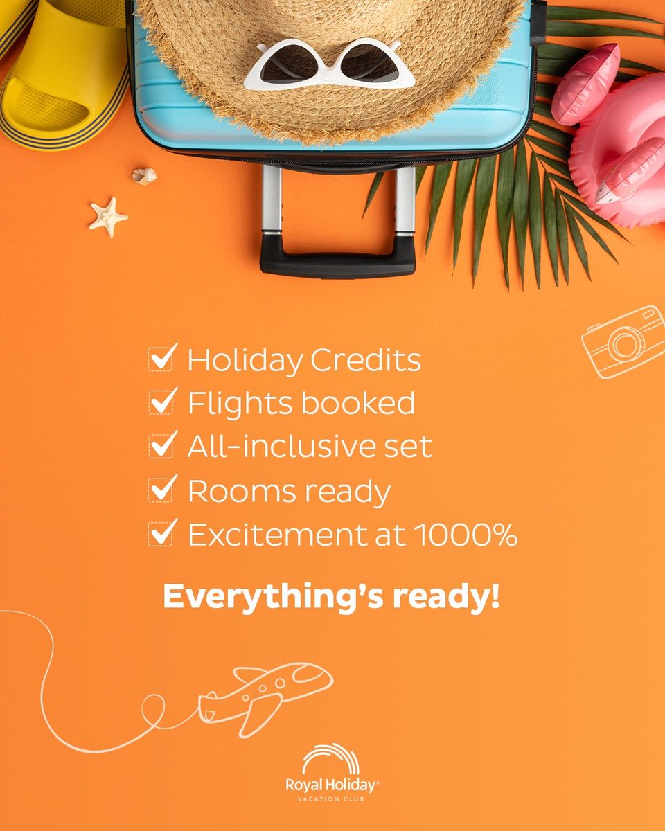 Suitcase packed, smile on, and your travel spirit all set. 💼
With Royal Holiday, every detail of your vacation is ready so you can focus on what really matters — enjoying every moment. 🌴
Do you know where your next adventure will take you? 
#DiscoverWhatsNew #RoyalHolidayMember