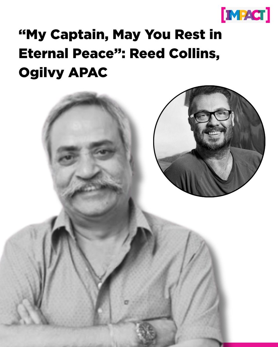 IMPACT_onnet's tweet photo. Reed Collins, Chief Creative Officer of Ogilvy Asia Pacific pays a heartfelt tribute to Piyush Pandey, remembering his wisdom, warmth, and lasting influence.
Read more on - https://t.co/15KyfwMzfN
#PiyushPandey #OgilvyIndia #OgilvyAPAC #CreativeLegend #AdvertisingIcon https://t.co/4wJSpYoXcO