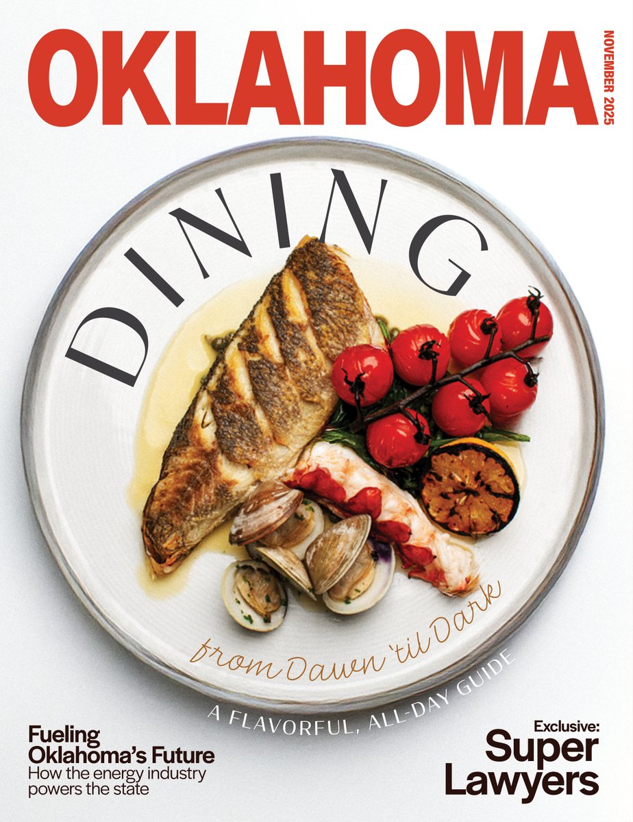 Dig in – the November issue is here! We offer our (delicious) food feature, plus a spotlight on Oklahoma's energy sector, chats with veterans spanning different generations and wars, plus so much more. See it all now at okmag.com.