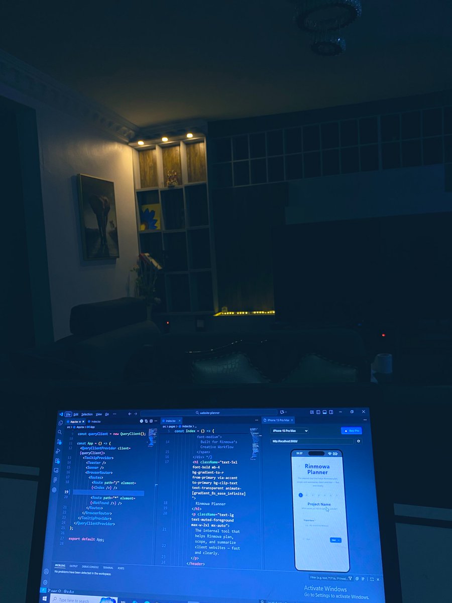 adetunjiseun03's tweet image. Day 1 ✅
Started building an internal tool for Rinmowa , a simple website planner.
UI is already taking shape
It’ll help us plan projects faster and auto-generate clean PDF briefs.

#buildinpublic #ReactJS #WebDev
