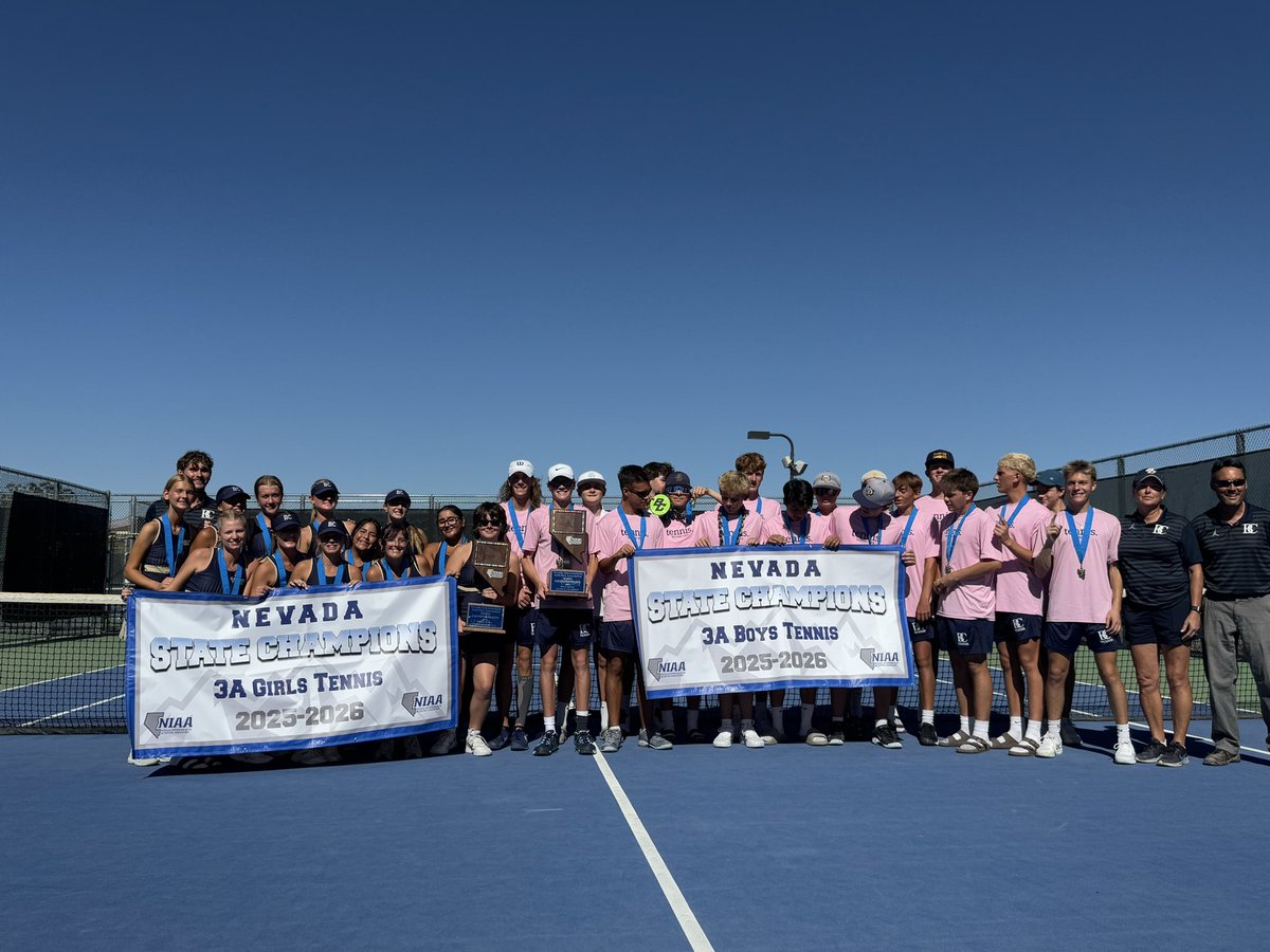 boulder_hs's tweet photo. ππ HISTORY MADE β ON THE SAME DAY! ππ
For the first time in school history, both our BCHS Boys and Girls Tennis teams captured State Championships on the same day! πΎπ₯ What an unforgettable moment for our Eagles! #bchs41 #EaglePride #StateChamps #BCHSTennis #OneForTheBooks https://t.co/5qtNyk337v
