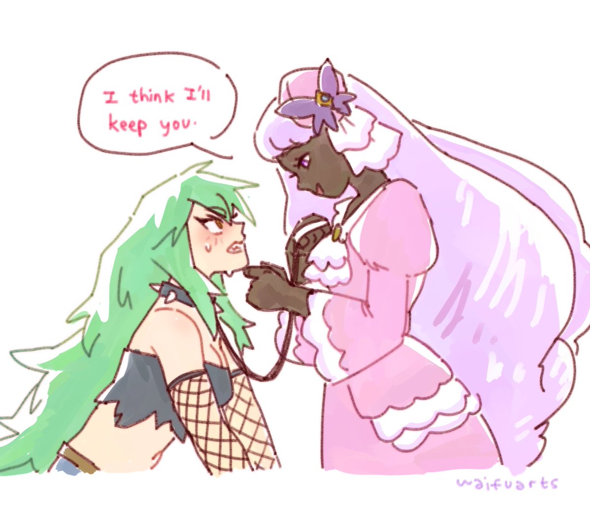 waifuartz's tweet image. First meeting