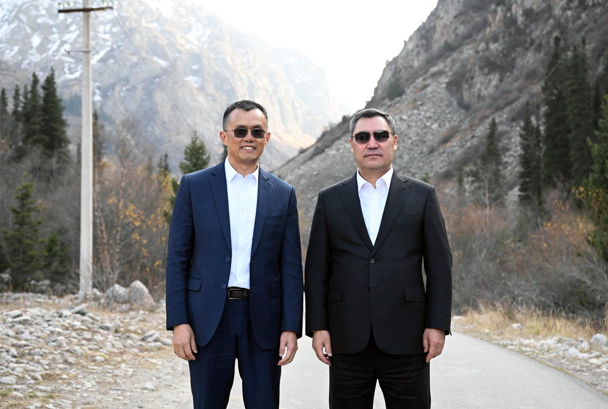 A great walk through Ala-Archa National Park, two outstanding personalities of our time <a href="/sadyrzhaparovkg/">Sadyr Zhaparov</a> <a href="/cz_binance/">CZ 🔶 BNB</a>