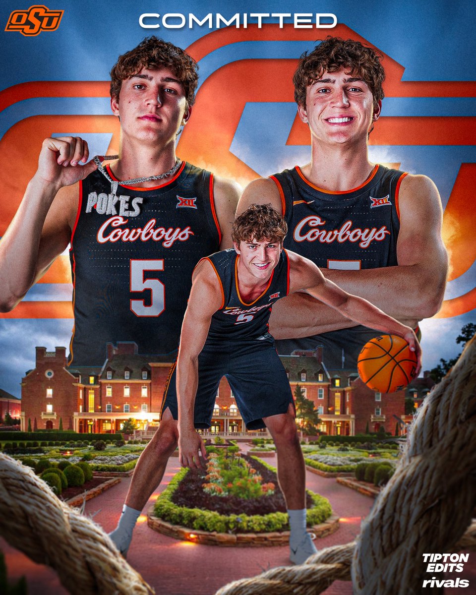 JoeTipton's tweet image. NEWS: 4⭐️ Parker Robinson has committed to Oklahoma State, he tells @Rivals. 

The 6-5 shooting guard is the Cowboys third commitment in the 2026 class. 

on3.com/rivals/news/fo…