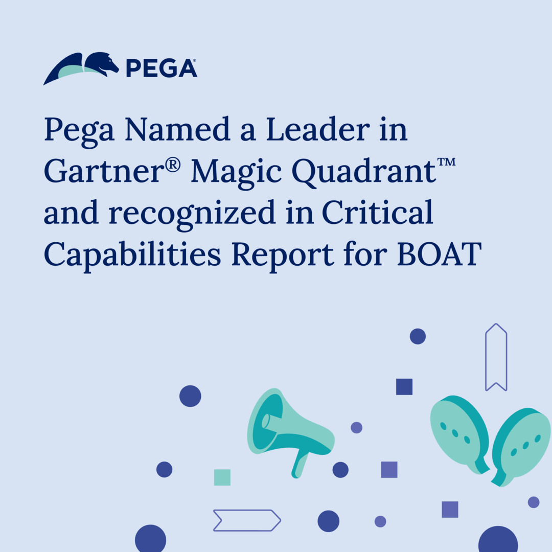 PegaScott's tweet image. Pega just got named a Leader in the 2025 Gartner® Magic Quadrant™ for BOAT Platforms! Feels great to see our team&apos;s hard work and innovation getting global love. Here’s to building for change, together! my.sociabble.com/sVwKbKgg4SUu

#GartnerBOAT #BuildForChangeChange