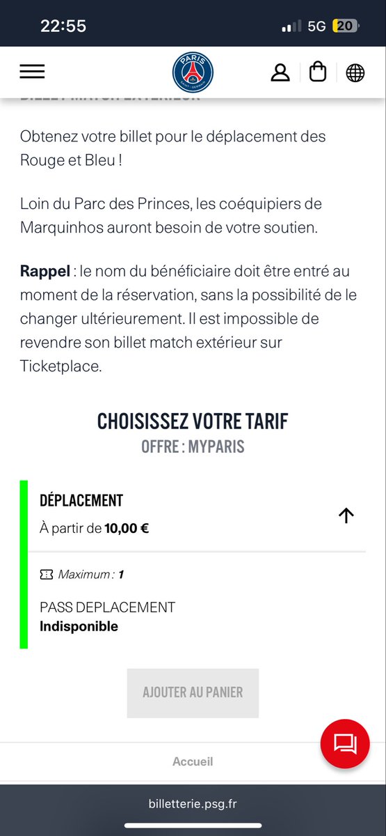 Achète place Lorient PSG en parcage 

😡