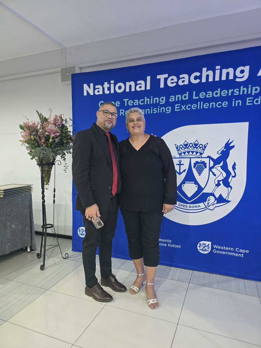 KarenR_Dudley18's tweet image. A wonderful evening celebrating our National and Provincial Teaching Awards winners and all the Adjudicators and staff who supported our nominees with @MinisterDavidMaynier @WCED_CTLI 👏 🏆 @teachingconnect
@WCEDnews @almaret_toit
@NTA
#TeachersMatter