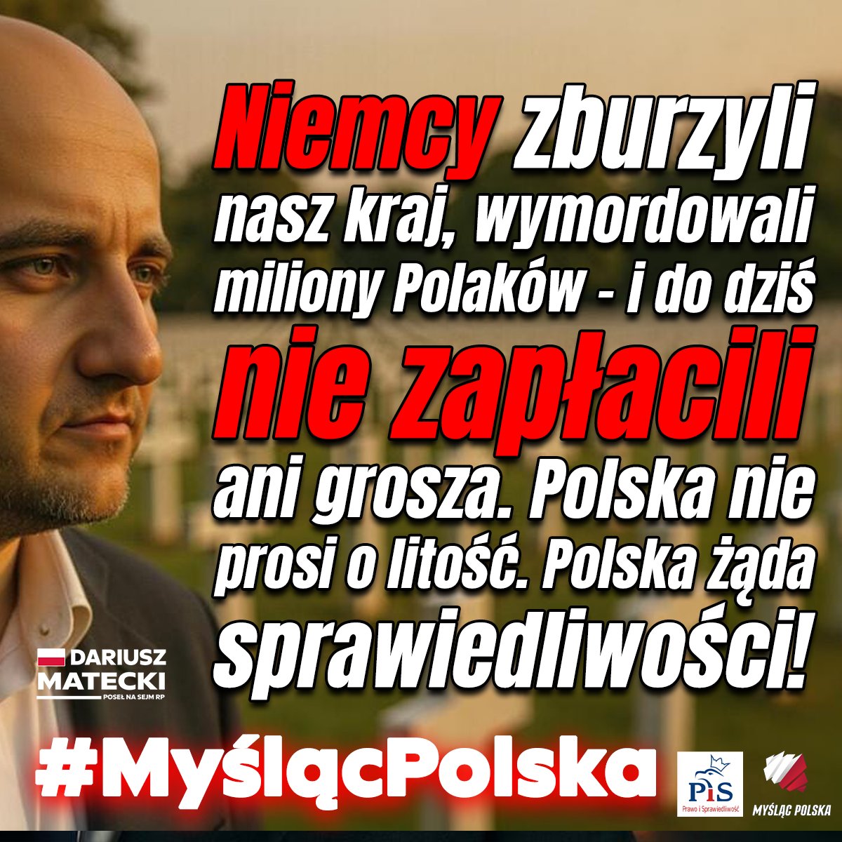 POPIERASZ? UDOSTĘPNIJ! Nie będziemy słuchać kazań o “praworządności” od narodu, który spalił Warszawę! Najpierw niech Niemcy zapłacą za swoje zbrodnie!

🗣️ Twoje zaangażowanie to znak, że Ci zależy.
Polub ten post 👍, zostaw komentarz ✍️ i udostępnij 🔁, by więcej osób mogło go