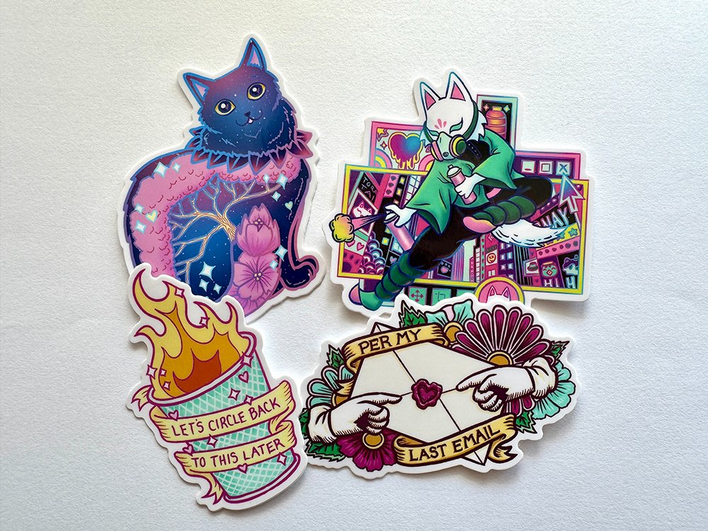 valorandvellum's tweet image. Happy #FreebieFriday! Like and retweet this post for a chance to win these stickers and be sure to check out my new drops: art-of-priscilla-wilson.myshopify.com/collections/ny…
Contest ends 10/26 at noon PT. Winner must respond with shipping info within 24hrs.