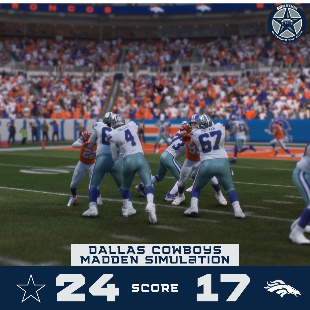 Madden has the Cowboys this week. 