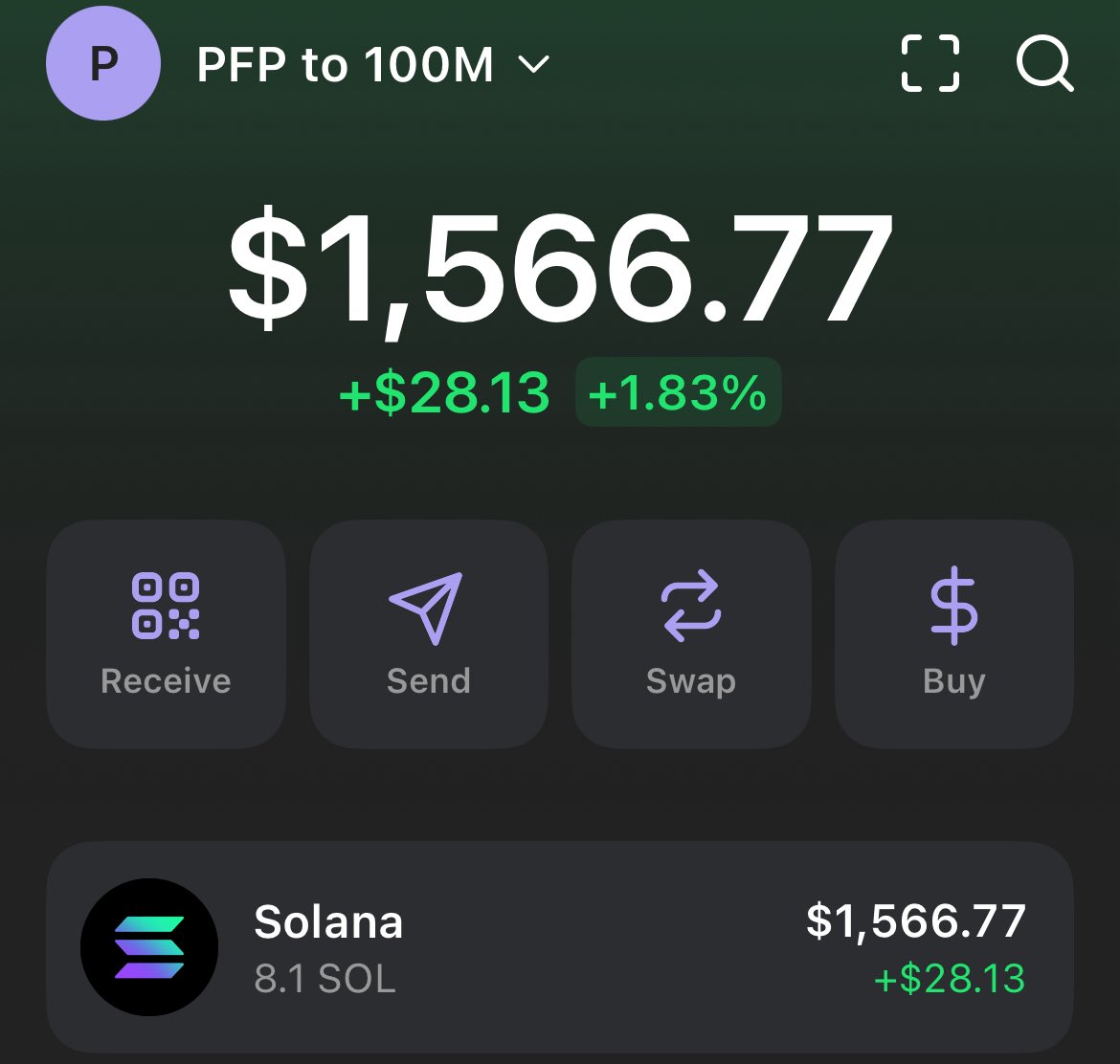 Alright let’s have some fun $pfp fam. 

If this post gets 100 likes and 25 retweets I’ll make this wallet public and hold $pfp as a long term conviction play with weekly DCAs. 

Ik it’s nothing crazy but just a way to support this insane community right now.