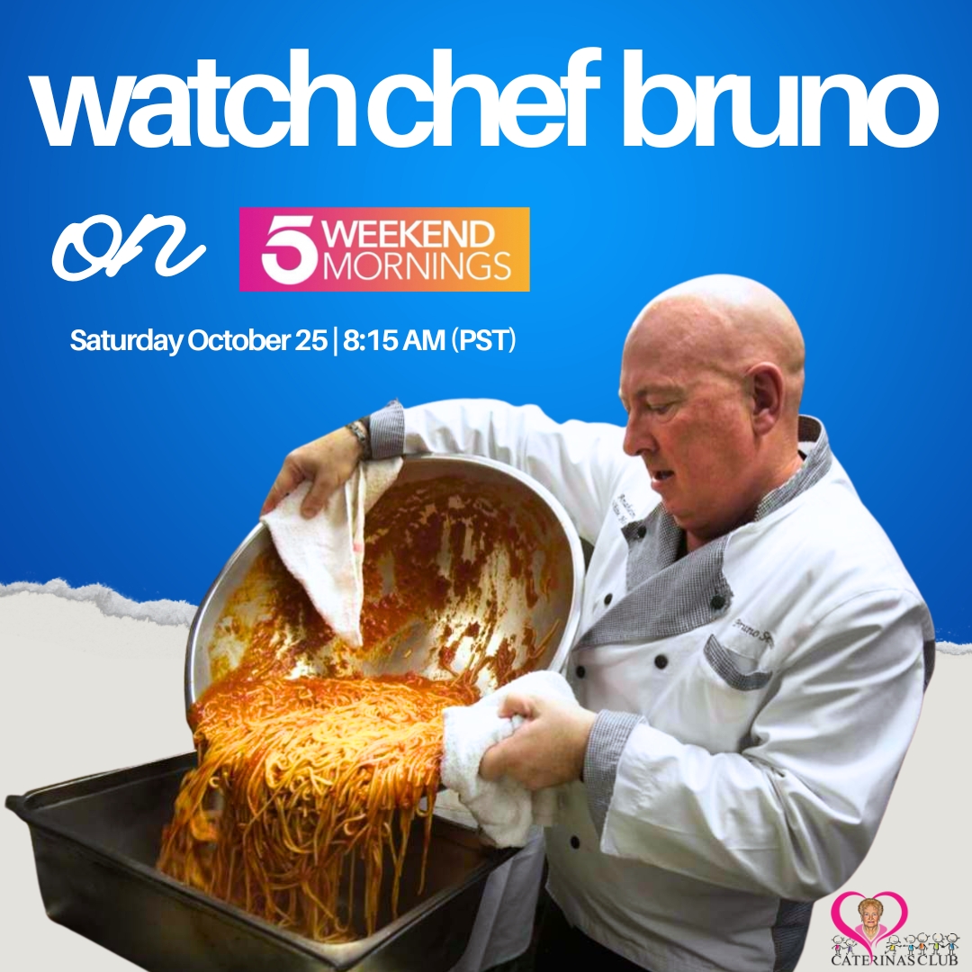 Tune in this Saturday on <a href="/KTLAWeekendAM/">KTLA 5 Weekend Morning News</a>! 📺Chef Bruno Serato shares how Caterina’s Club keeps feeding thousands of kids each week — even as the need grows.

If you’re inspired to help, $5 feeds a family of four. 💛
👉 CaterinasClub.org

#PastaWithPurpose #ChefBruno #KTLA