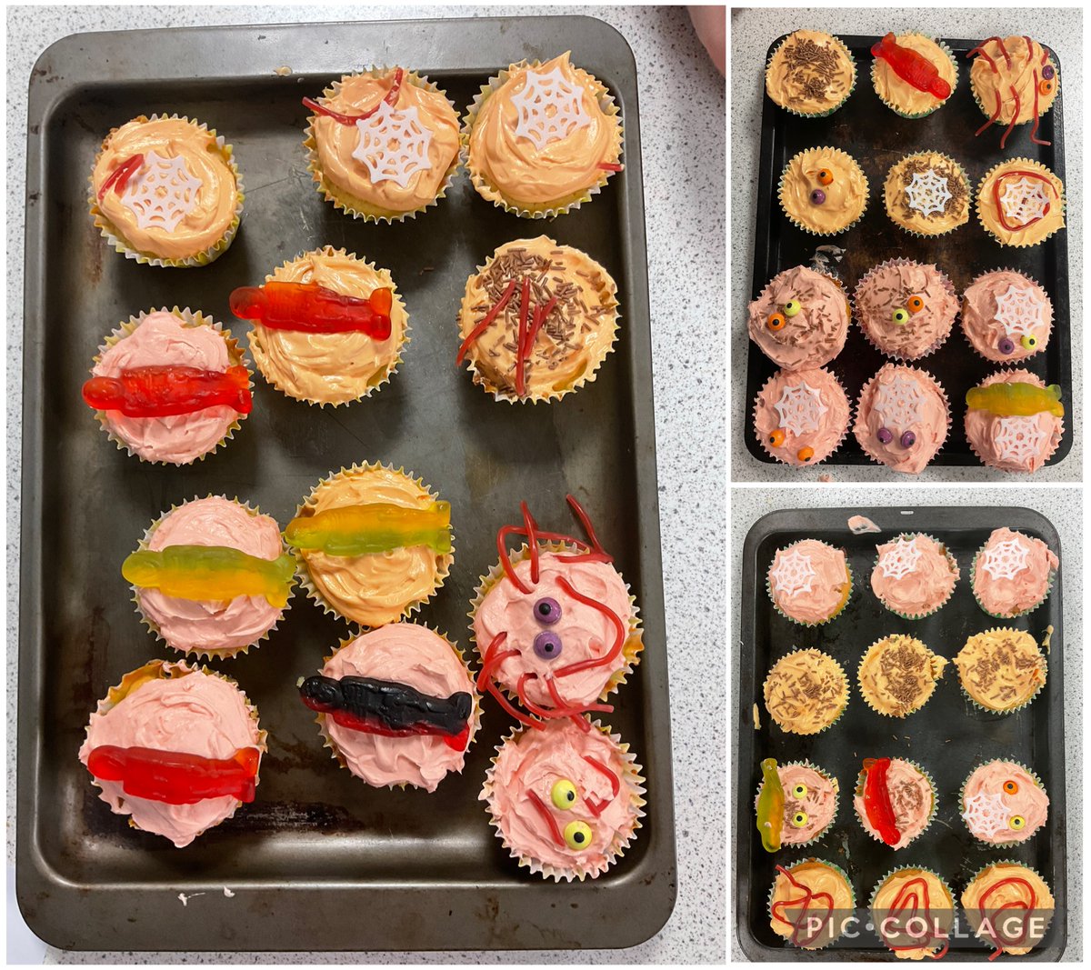 MCS_SRB's tweet image. Dosbarth Derwen have been busy little chefs again. On the menu this week, was Halloween cupcakes. What a great job, Dosbarth Derwen! 👩🍳🧁