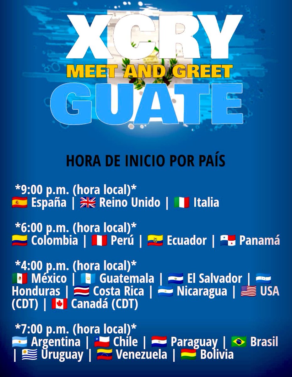 CraisitosPlanet's tweet photo. Ojito aquí Cryboyers!!!!
Hoy hacemos tendencia!!!!
Por qué TENEMOS MEET & GREET CON @xCryboy EN GUATEMALAAAA en el #FestivalGamer #CyberGamer
Evento sábado 25 de octubre
Fórum Majadas a las 5 de la tarde
Apoyemos a @xcryguate 🇬🇹🖤
XCRY MEET AND GREET GUATE https://t.co/O9OwNN2tcD