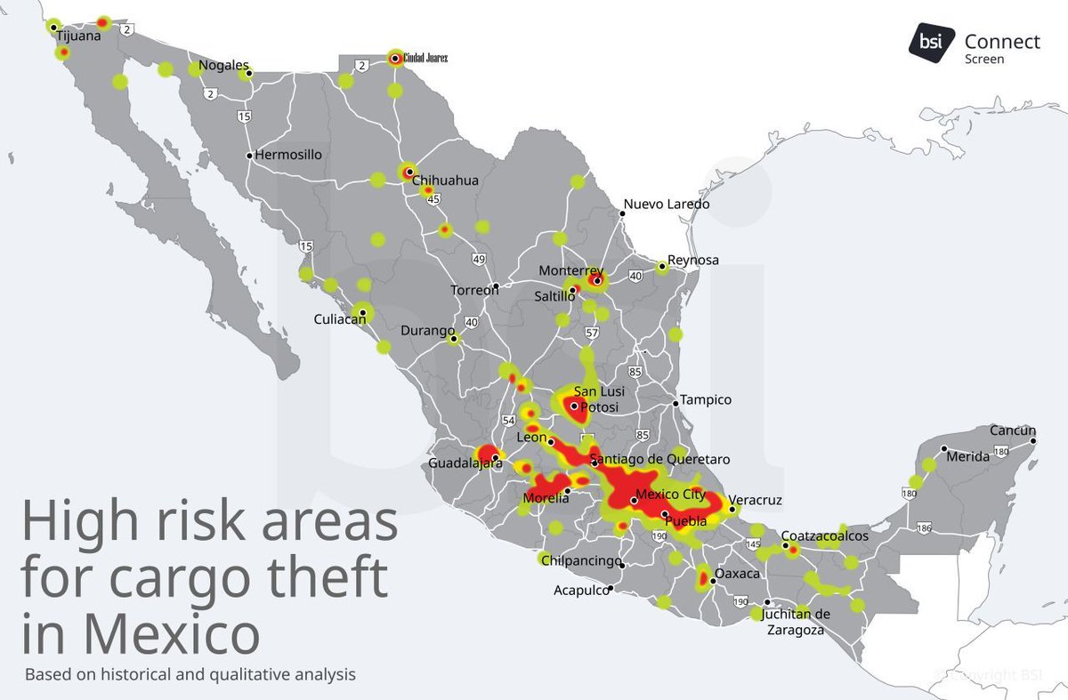 BSI_America's tweet image. Mexico’s role as a trade hub between Asia and the Americas makes it a hotspot for cargo crime. TT Club and BSI Consulting’s latest report breaks down the risks and shows how to safeguard your operations.
bit.ly/4mISZRX

#supplychainsecurity #freightprotection #TTClub