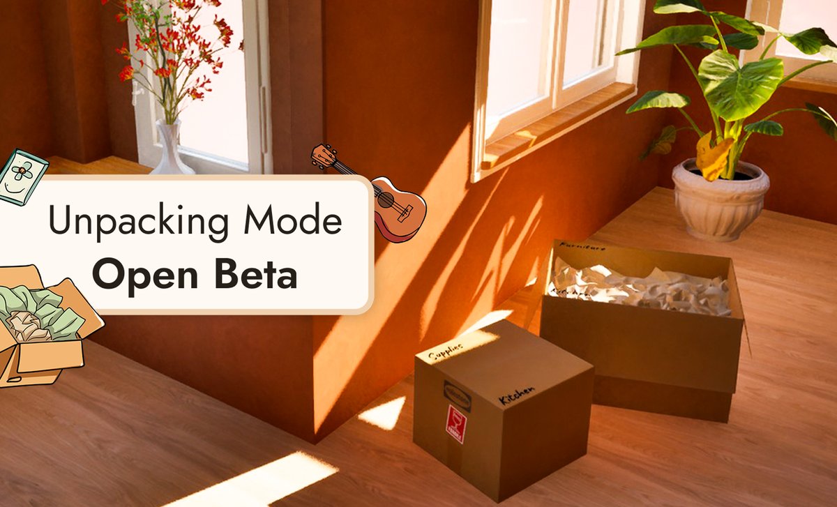 I’m excited to share that we’re launching a three-day open playtest of Unpacking Mode!

📦 Instead of choosing every item, you unpack surprise boxes, discover items, and solve cozy room puzzles.

Your feedback means a lot - thank you so, so much! ❤️

#cozygame #indiegamedev