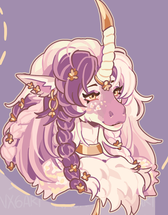 🌸Floral rose dust Kirin  - OTA      
🔸min offer 125
🔸insta buyout 300
Comes with nsfw detail (pp) and a color palette  (: