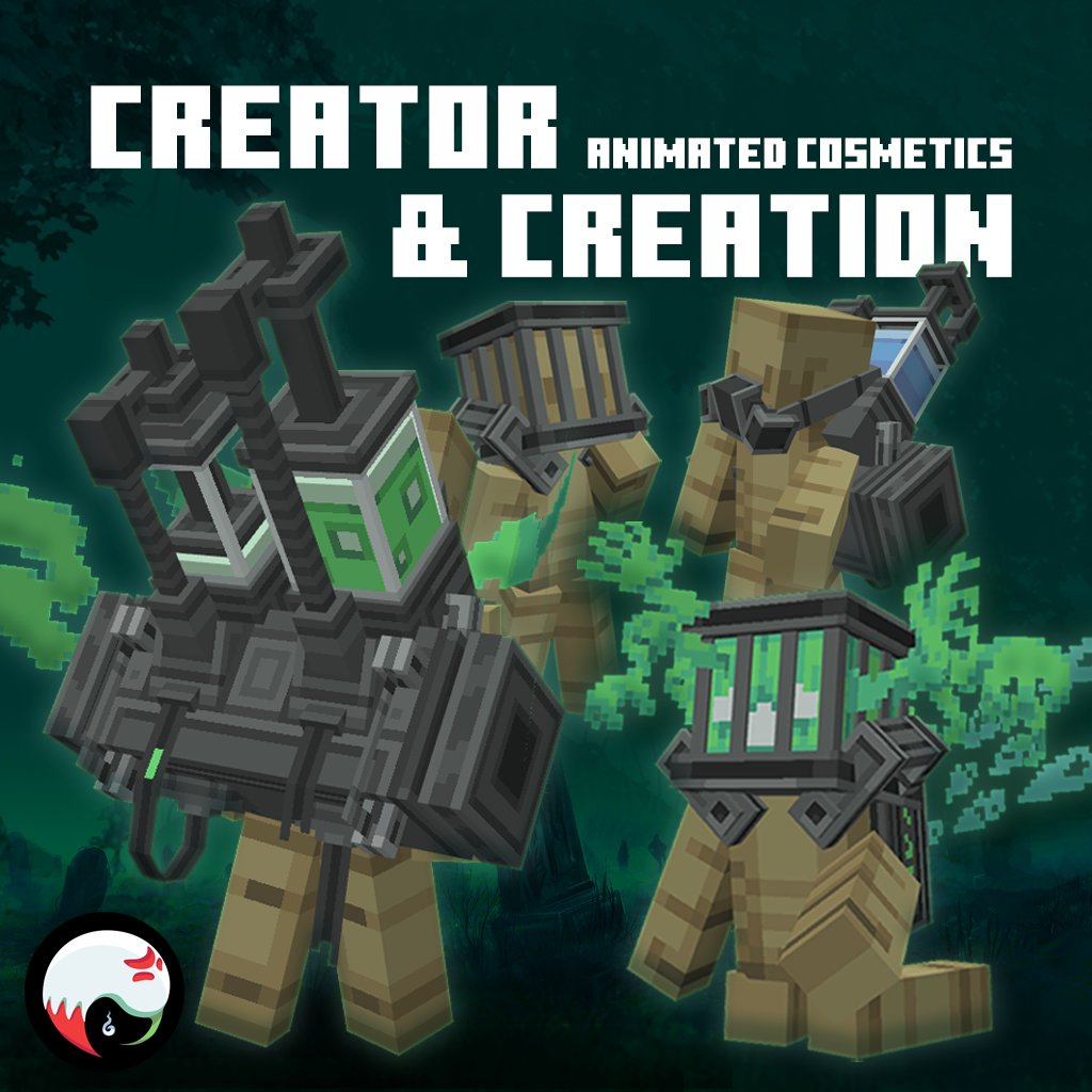 MCModelsNet's tweet image. This Creator &amp;amp; Creation Cosmetics Pack by Ghost Pepper is AWESOME

The Animations on these look so creepy and great, they&apos;re so perfect for Halloween coming up!

Find it on MCModels for 20% off for a limited time!
