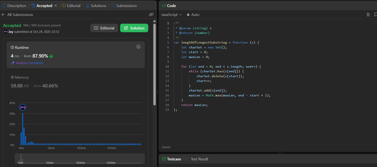 blaq_coder's tweet image. Day 25/100 of #100DaysOfCode  
✅ Solved 2 LeetCode problems  
✅ Did a mock interview on Exponent (that humbled me 😅)  
Sharpening both problem-solving and interview skills, one day at a time 💪  
#100DaysOfCode #FrontendDev