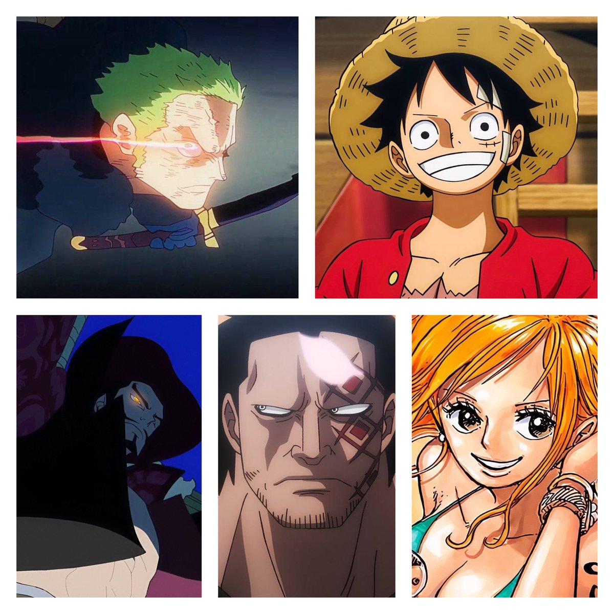 My top 5 favorite characters from One Piece