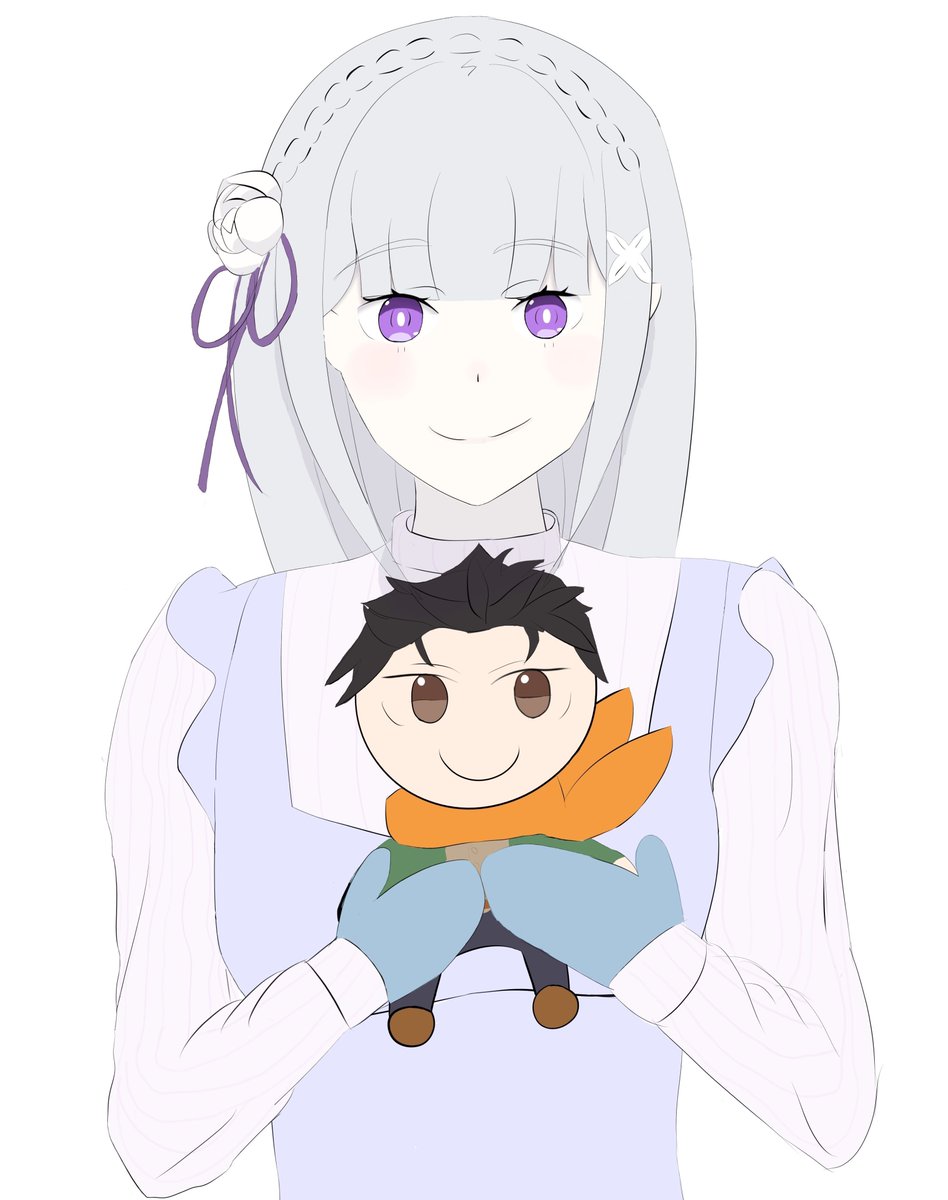 Emilia and her Plushbaru! #rezero #リゼロ

(The "mittens" are for aesthetic purposes and NOT because I didn't wanna draw hands)