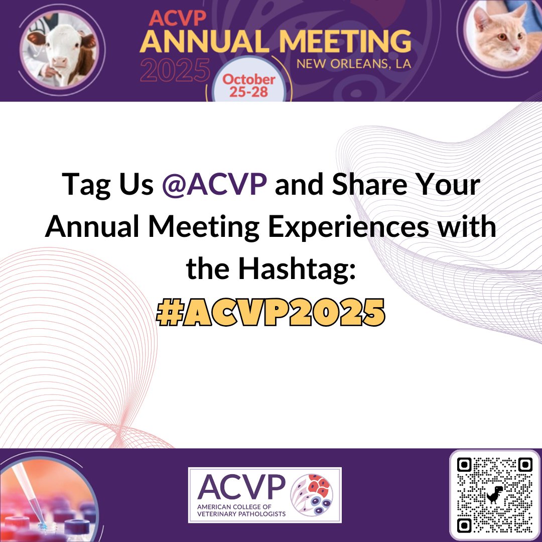 American College of Veterinary Pathologists tweet media