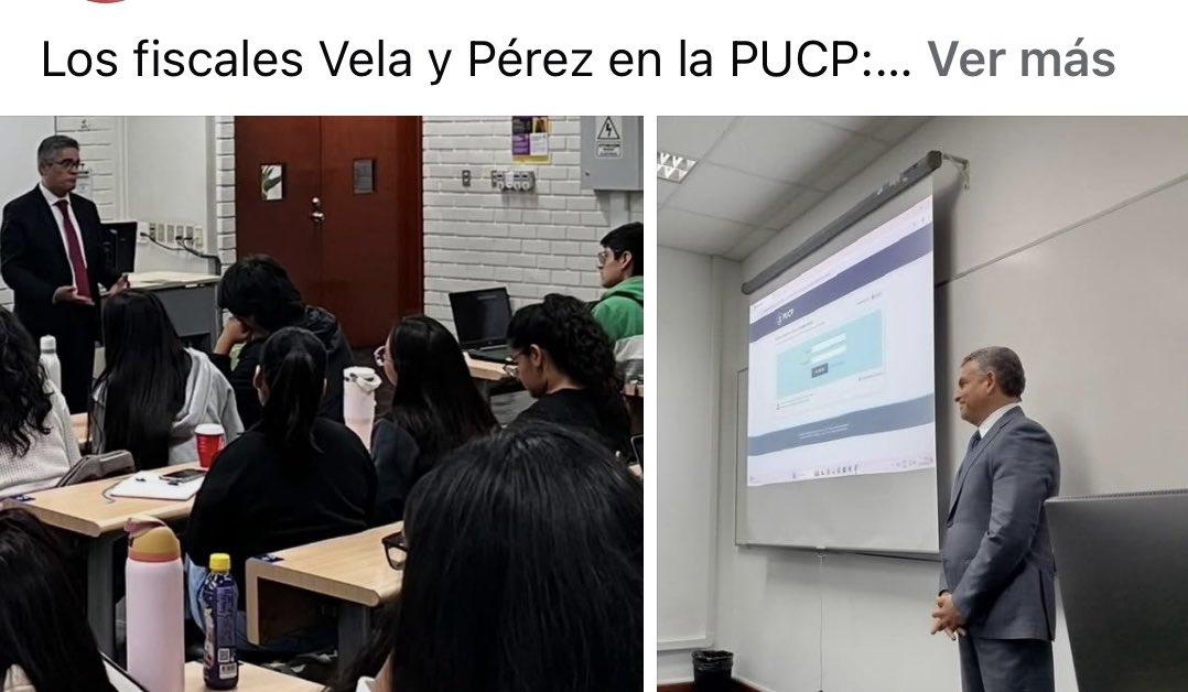 Muy importante que ante la desinformación, el miedo y la complicidad, estudiantes Pucp puedan dialogar directamente con fiscales que ya son parte nuestra historia, por correctos y valientes. Fueron mis invitados. Lo académico es esencial en la disputa actual.