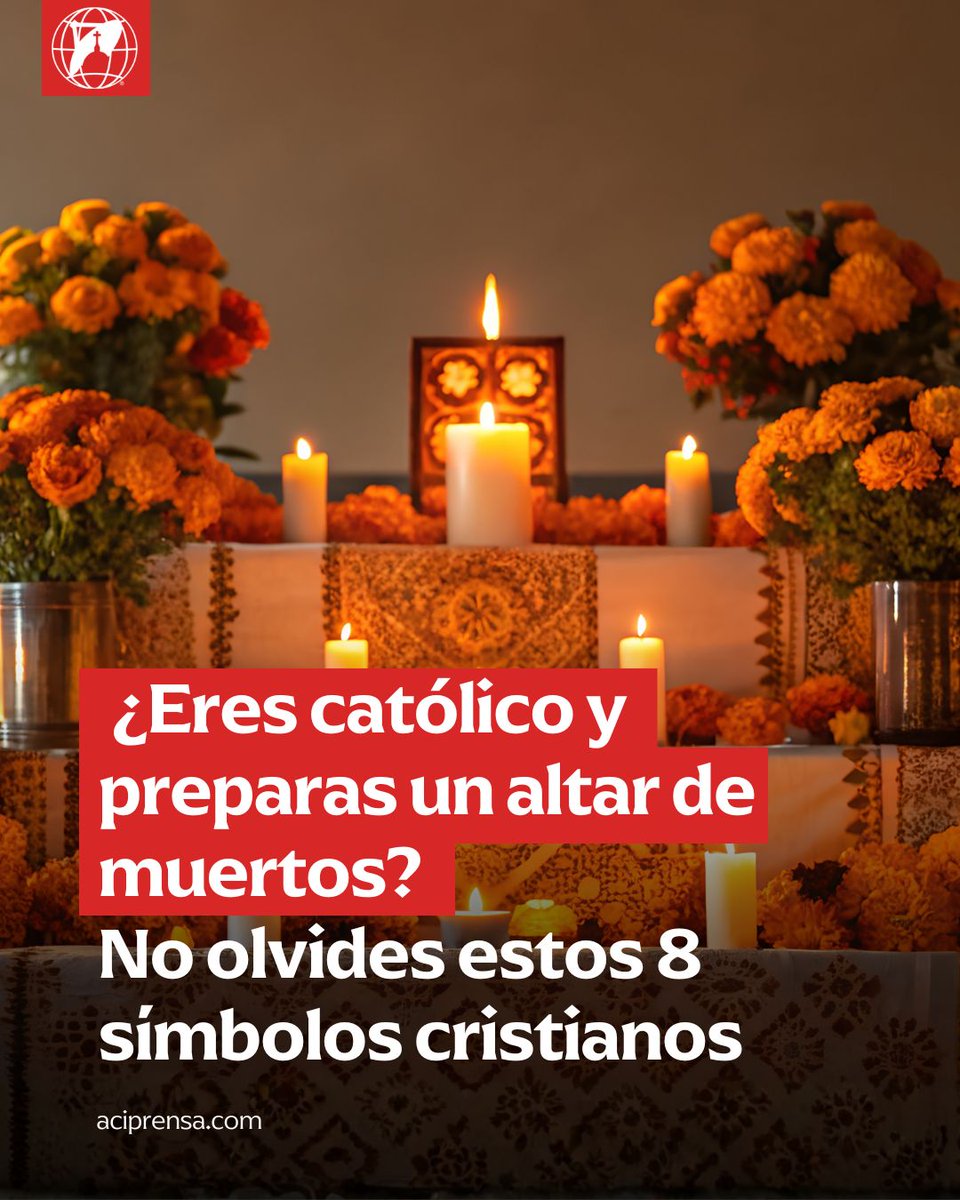 ¿Eres católico y preparas un altar de muertos?  
Aquí te dejamos 8 símbolos cristianos que puedes implementar al celebrar esta festividad 😱🙏

Conoce todos los detalles aquí:
👉 goo.su/CWUkVSc