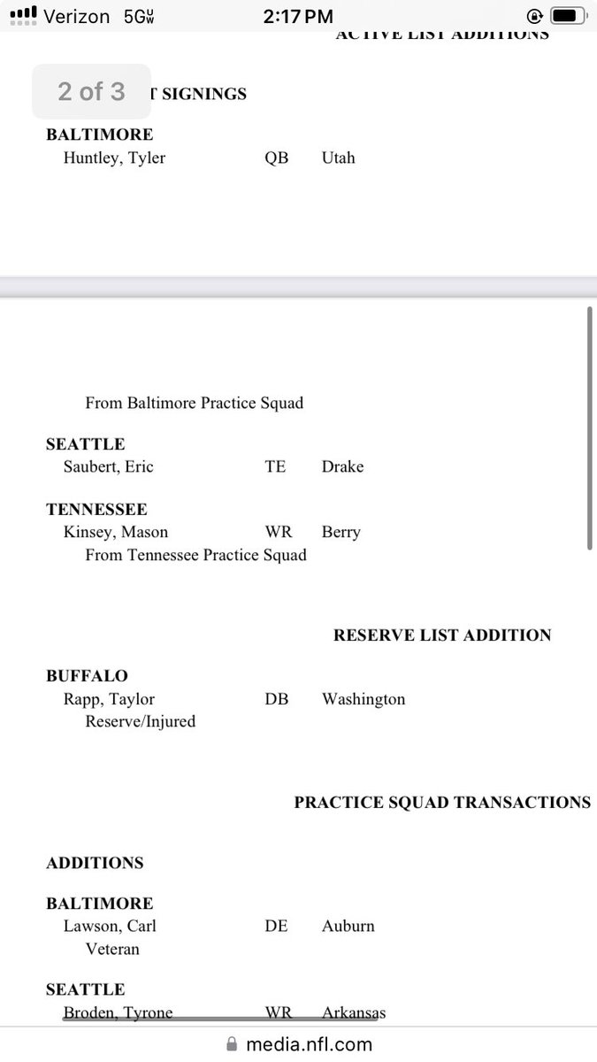 Seahawks today did indeed re-sign tight end Eric Saubert. So their roster is back to 53. Was just a procedural roster thing.