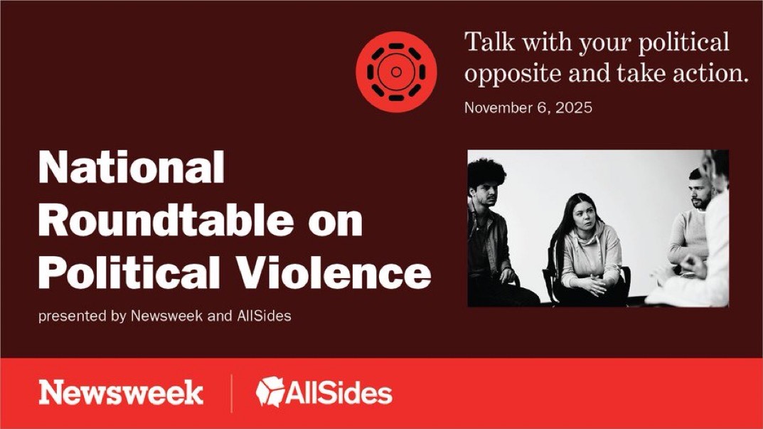 We're thrilled to partner with <a href="/AllSidesNow/">AllSides</a> for the National Roundtable on Political Violence, uniting voices from across the spectrum to address this urgent issue with clarity, honesty, and courage.

For more information: globenewswire.com/news-release/2…

#Newsweek #AllSides