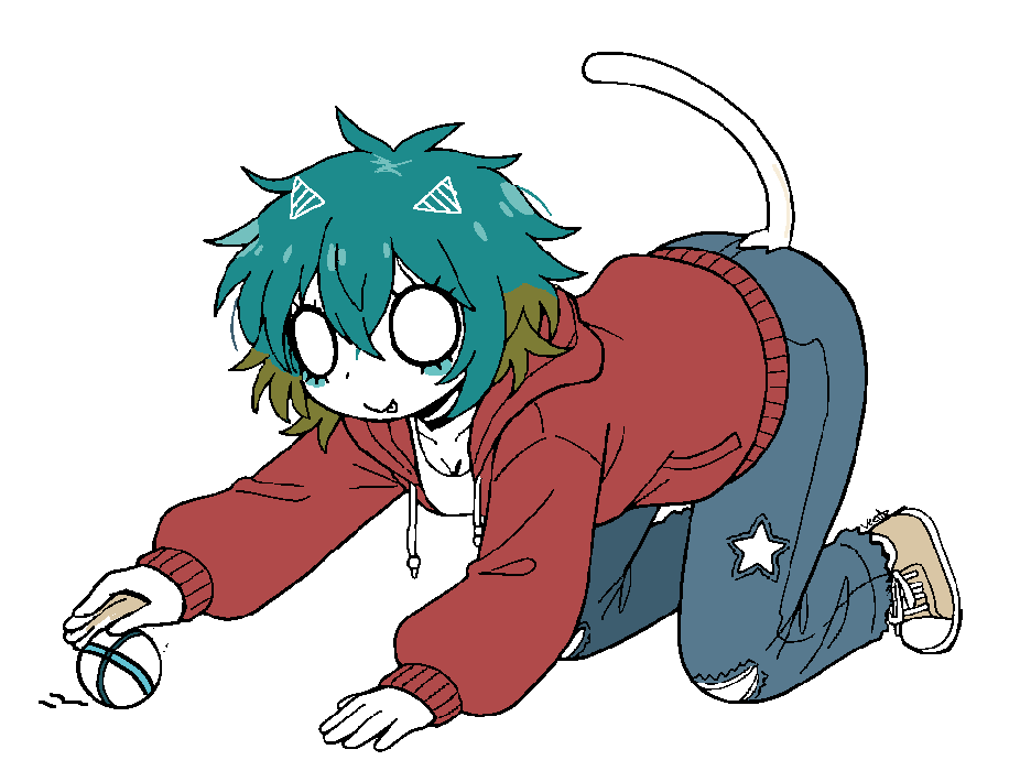 She cracks a smile when she sees a ball