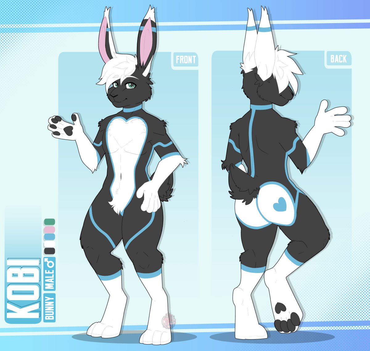 Reference Sheet completed for <a href="/KobiTheBun/">KobiBun / Echo</a>! 🐰
.
#furry #furryartist #furryfandom