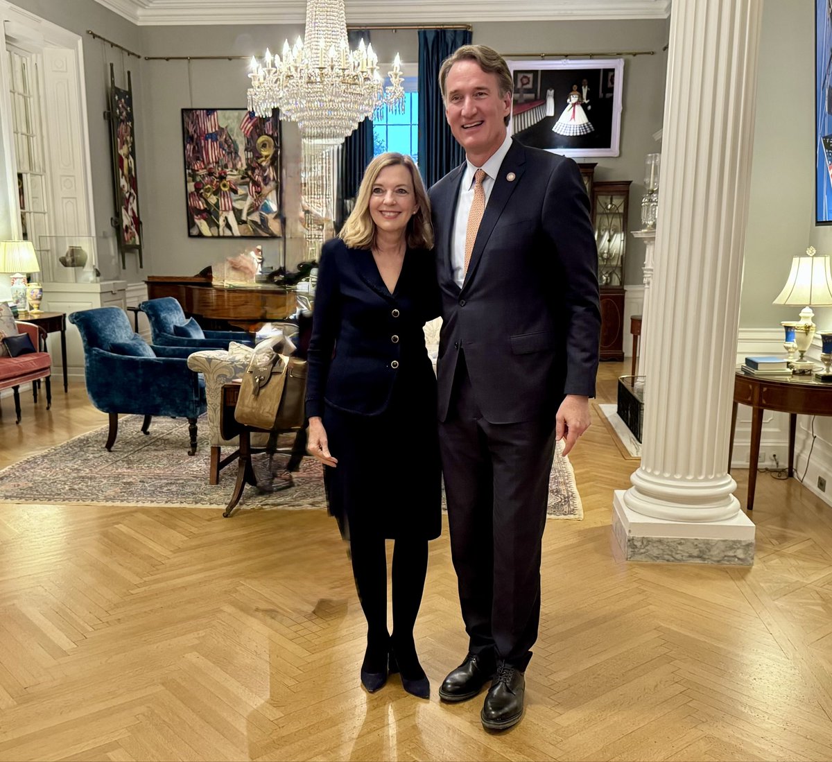 What an honor to be invited to the celebration of Virginia Wine Month, by the Secretary of Agriculture and Forestry <a href="/MatthewJLohr/">Matthew Lohr</a>, First Lady of Virginia Suzanne S. Youngkin and <a href="/GovernorVA/">Governor Glenn Youngkin</a> Glenn Youngkin. The spotlight shined on the artistry of Virginia winemakers and channels