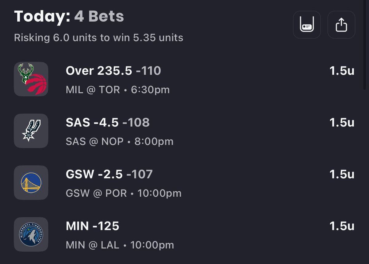 HypedolaProfits's tweet photo. NBA Bets? I’m so back https://t.co/LdTUIDjdXB