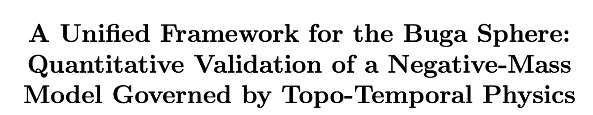 GSpeaksShow's tweet image. If this paper is correct, the #bugasphere overturns the rules of general relativity, Newton’s laws, and energy conservation all at once.
#uapX #UFOx #sciencenews #disclosure