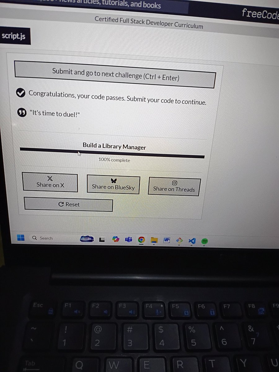The_Webwhiz's tweet image. Day 38 of #100DaysOfCode 🚀 
Today I learned more about how;
- filter, reduce, sort, every() and some() method works
- method chaining works in JavaScript 
I then built a library manager to practice all I learnt.. 
#JavaScript #freecodecamp
