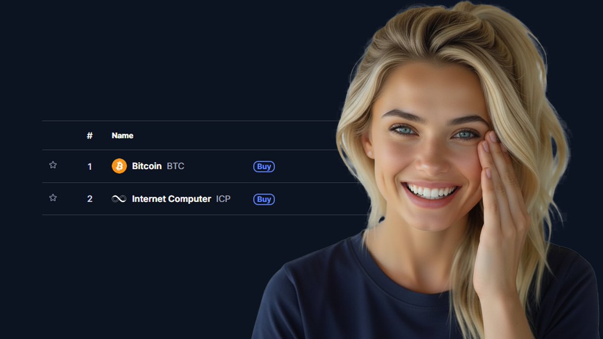 EricaNister's tweet image. One day $ICP will be 2nd on @CoinMarketCap.
Please screenshot