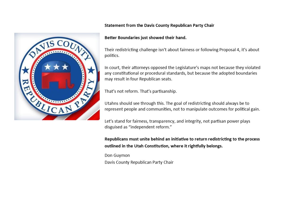 Davis County GOP tweet media