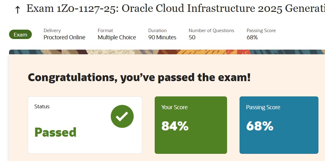 oshocampbell's tweet image. Officially a Certified  Oracle Cloud Infrastructure Generative AI Professional..