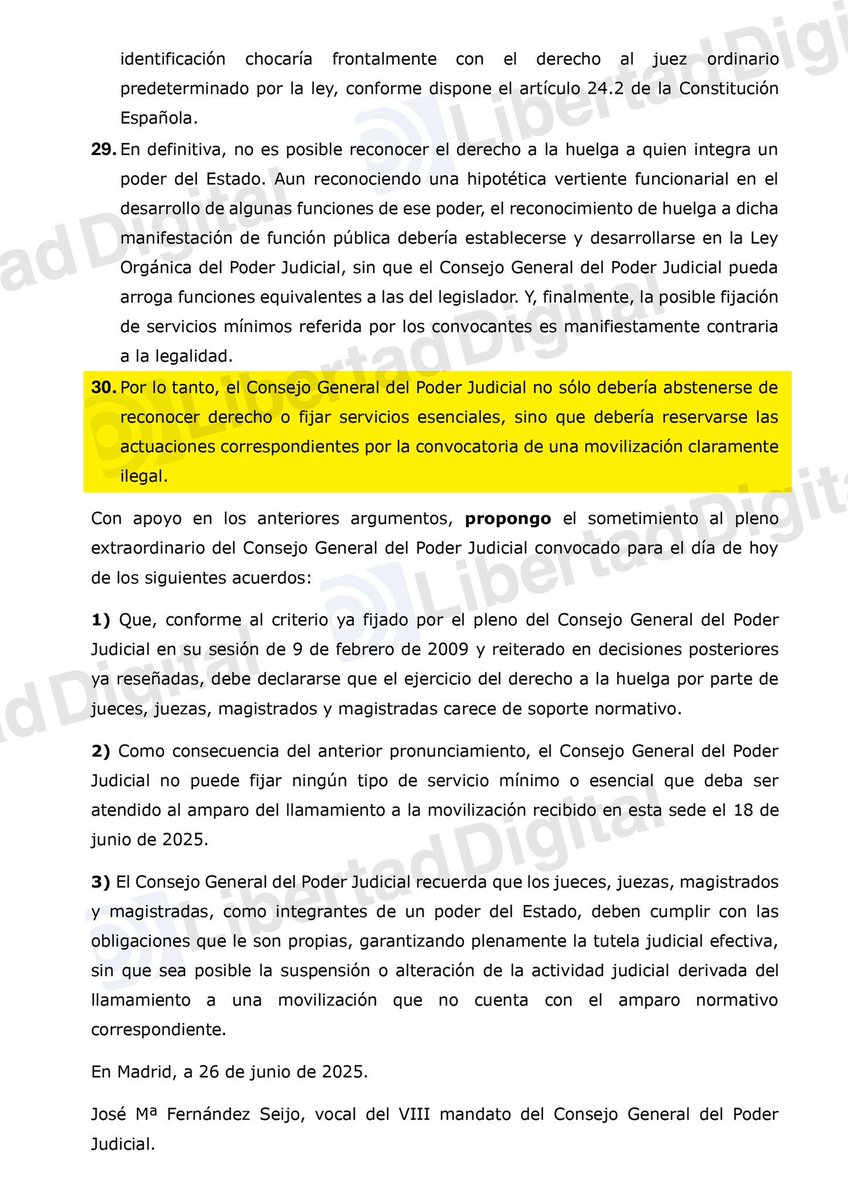 suker778's tweet image. Majísimo el tío.
El mismo que propuso en nuestra huelga de julio que se sancionará a los jueces y magistrados que ejercieran su legítimo derecho.